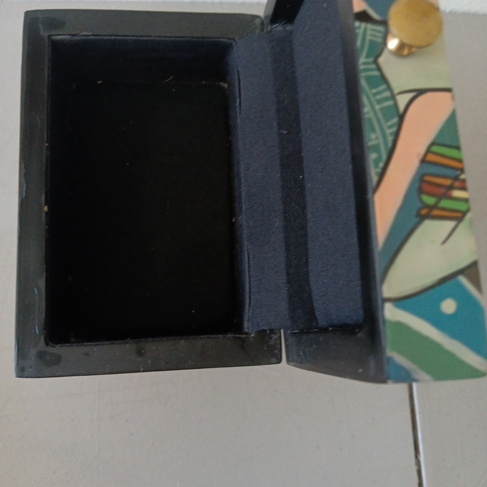 Ting Shao Kuang‎ Style Trinket Lacquerware Trinket Box Unbranded Whimsical Artsy - Picture 8 of 12